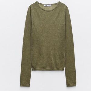 khaki sweater top